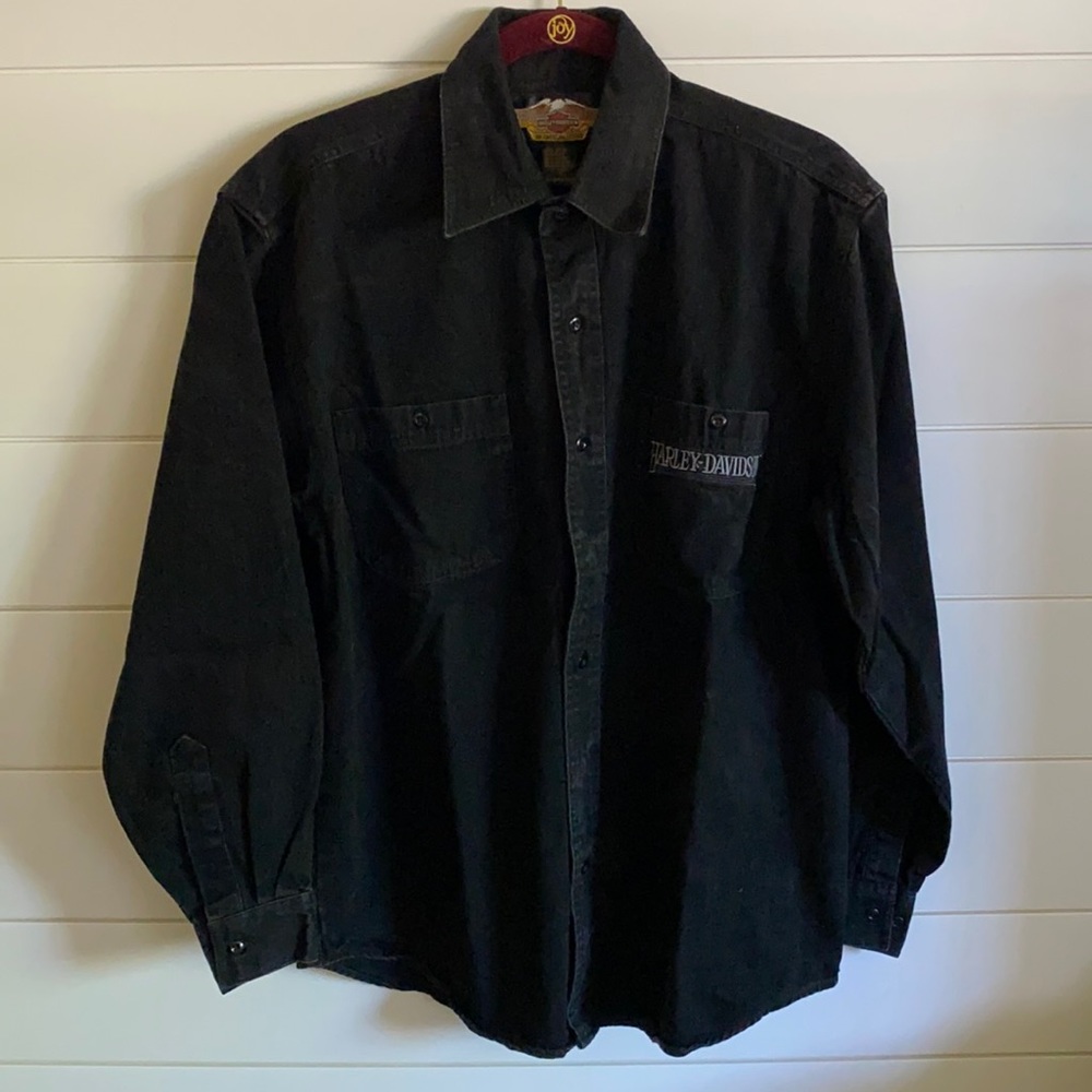 Harley-Davidson Woman’s Black Denim shirt - Small